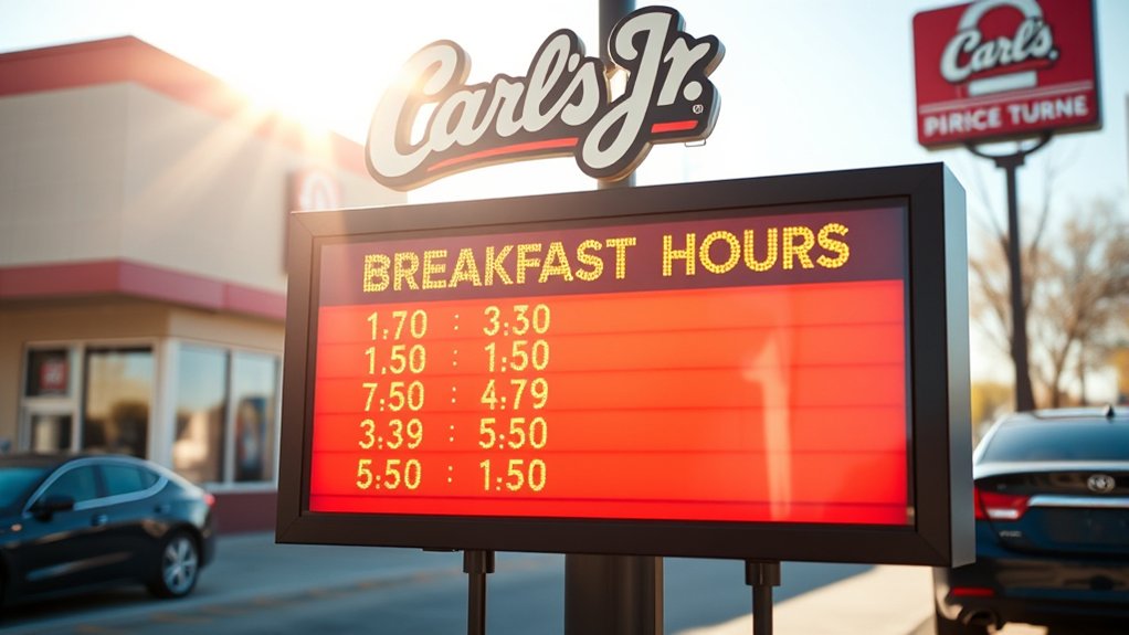 carl s jr breakfast hours