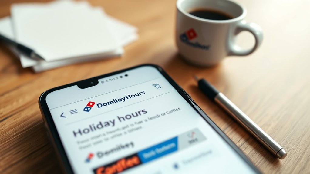 check domino s holiday hours