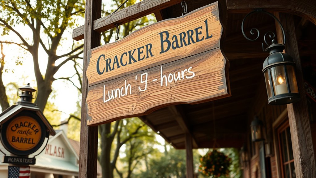 cracker barrel lunch hours