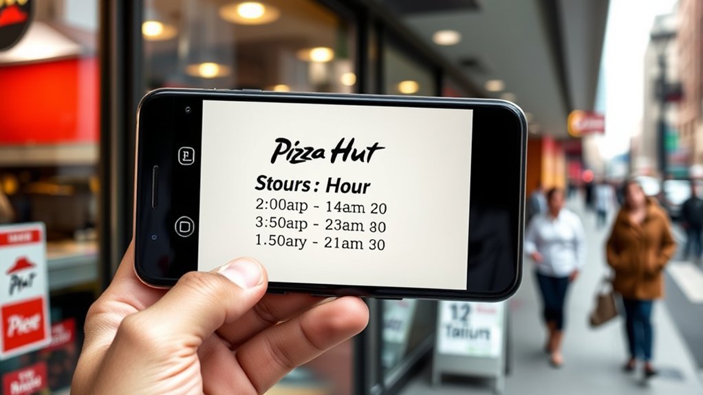 find local pizza hut hours