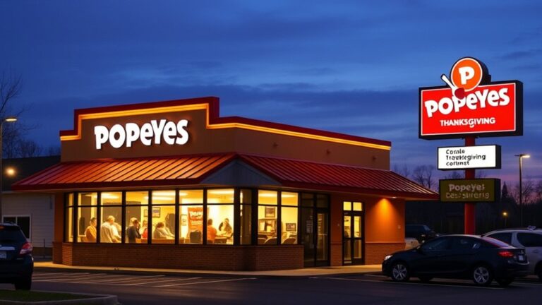 popeyes thanksgiving hours inquiry
